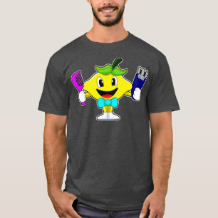 Lemon as Hairdresser with Comb Razor T-Shirt