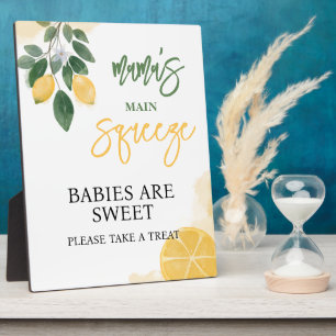 Lemon Babies are Sweet Baby Shower Sign Plaque