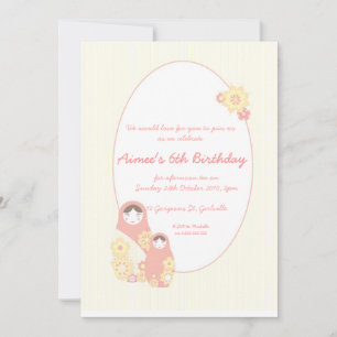 Lemon Babushka Invitation