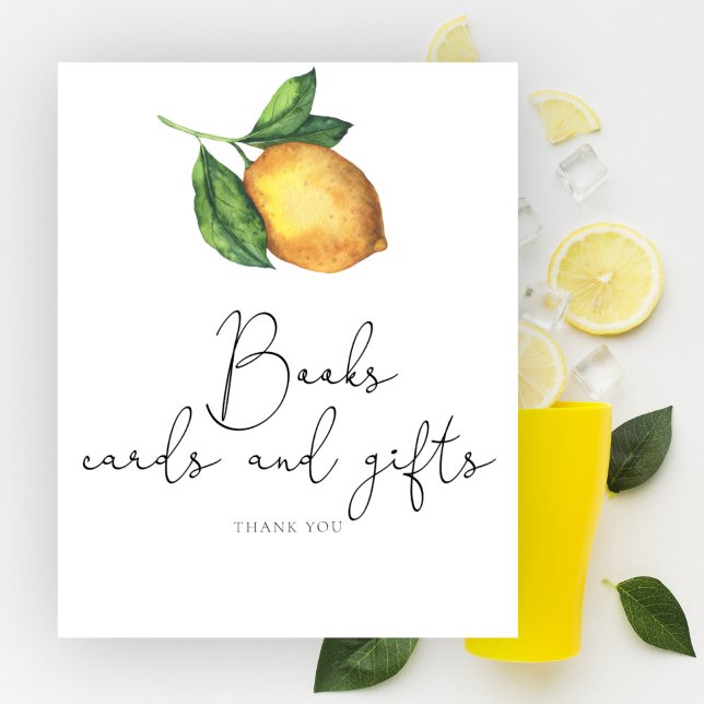 Lemon baby shower Books cards and gifts  Poster (Creator Uploaded)