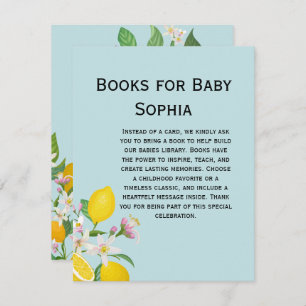 Lemon Baby Shower, Ciao Baby, Italian Theme  Enclosure Card