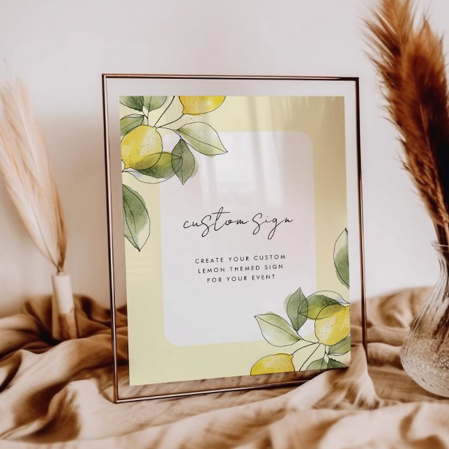 Lemon Baby Shower Custom Sign (Creator Uploaded)