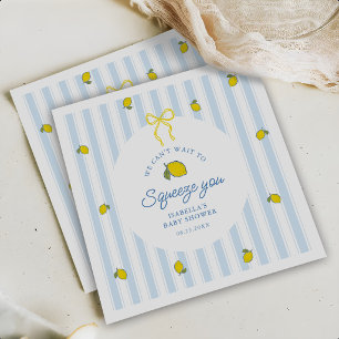 Lemon Baby Shower Gender Neutral Napkin