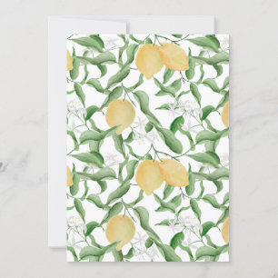Lemon Baby Shower Invitation