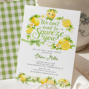 Lemon Baby Shower Invitation