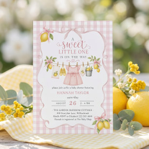 Lemon Baby Shower Invitation