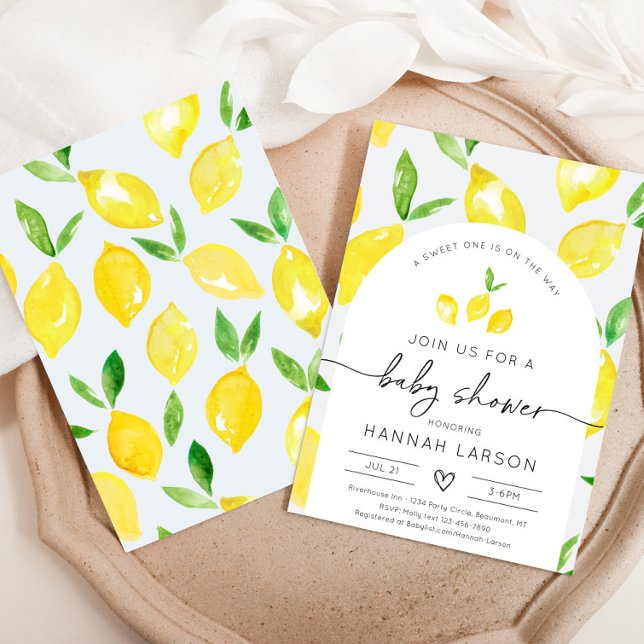 Lemon Baby Shower Invitation | Citrus Shower (Creator Uploaded)