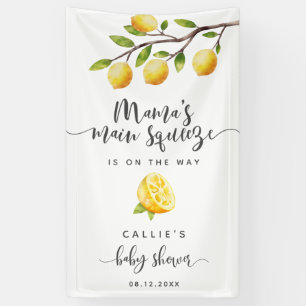 Lemon Baby Shower Main Squeeze Welcome Banner