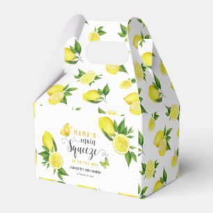 Lemon Baby Shower Mama's Main Squeeze Cute Citrus Favour Box