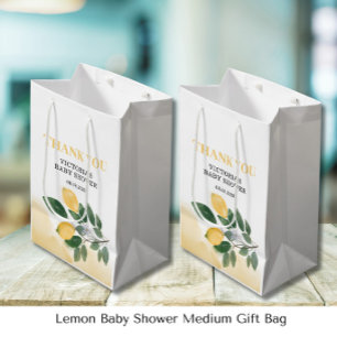 Lemon Baby Shower Medium Gift Bag