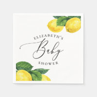 Lemon Baby Shower | Watercolor Summer Citrus