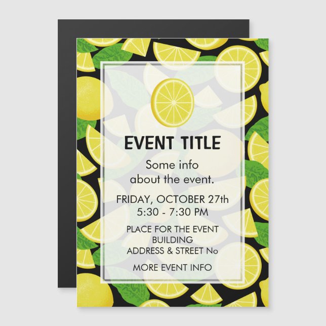 Lemon Background (Front/Back)