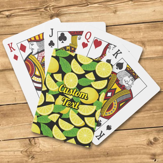 Lemon Background Playing Cards (Creator Uploaded)