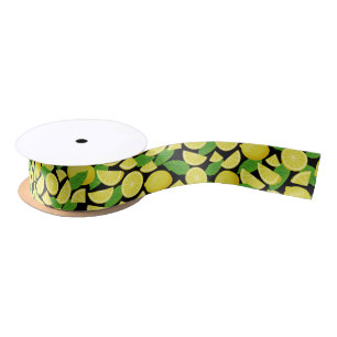 Lemon Background Satin Ribbon