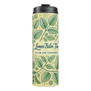 Lemon Balm Tea Design AI art Thermal Tumbler
