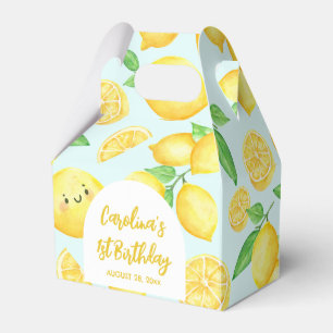 Lemon Birthday Thank You  Favour Box