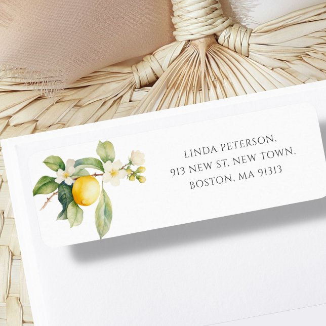 Lemon Blossom Address Label (Creator Uploaded)