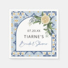 Lemon Blue Tile Custom Citrus Bridal Shower