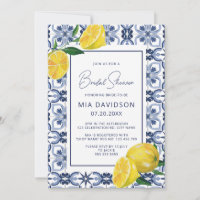 Lemon & Blue Tile Summer Bridal Shower