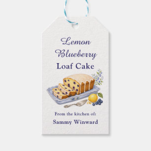 Lemon Blueberry Loaf Cake Gift Tags