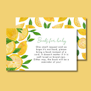Lemon Books for Baby Baby Shower Enclosure Card