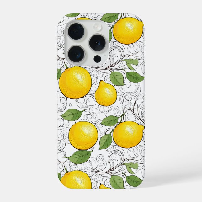Lemon Botanical Classic Ornamental Phone Case (Back)