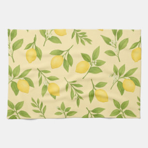 Lemon Botanical  Tea Towel
