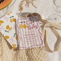 Lemon Bows Girls Baby Shower