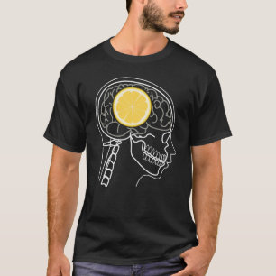 LEMON BRAIN X-RAY design T-Shirt