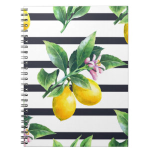 Lemon Branch: Citrus Watercolor Bliss Notebook