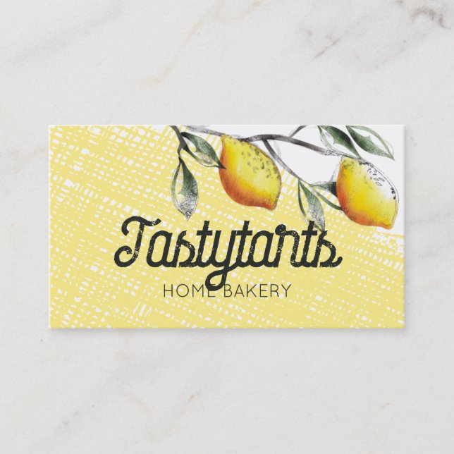 lemon branch cooking baking catering business c... card (Front)