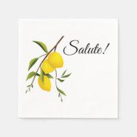 Lemon branch design with Salute! Standard Cocktail