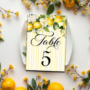 Lemon Branch Mediterranean Summer   Table Number