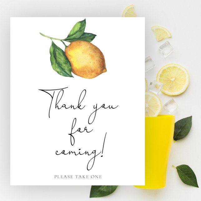 Lemon branch Thank you for coming Poster (Creator Uploaded)