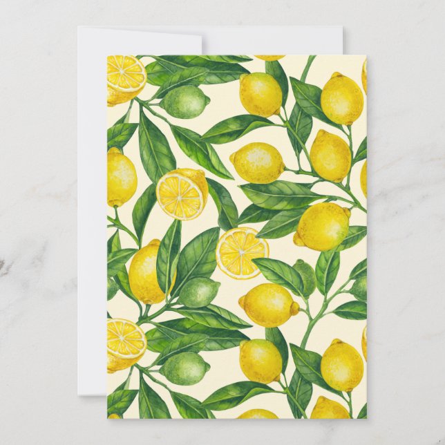 Lemon branches in green and yellow (Front)