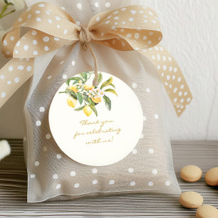 Lemon Bridal Gift Tag