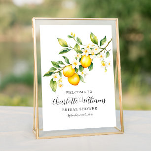 Lemon Bridal Shower Brunch Welcome 8x10 Poster