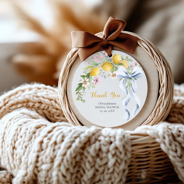 Lemon Bridal Shower Favor Sticker | Main Squeeze  (Creator Uploaded)