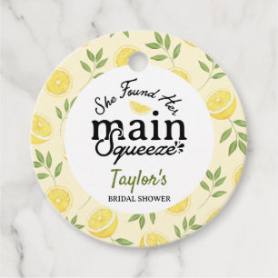 Lemon Bridal Shower Favour Tags
