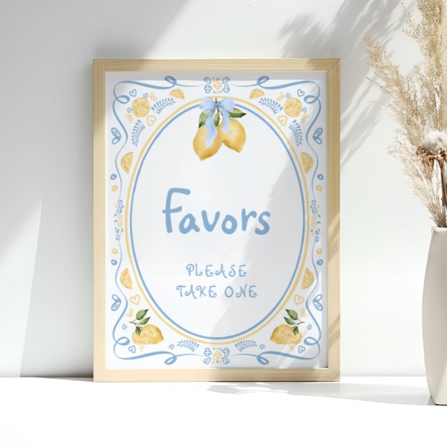 Lemon Bridal Shower Favours Poster (Creator Uploaded)