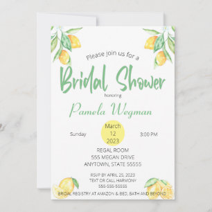 LEMON Bridal Shower Invitation