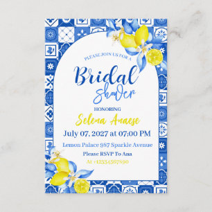 Lemon Bridal Shower Invitation Card