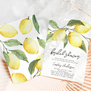 Lemon Bridal Shower Invitation   Citrus 