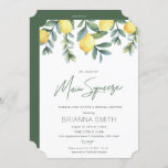 Lemon Bridal Shower invitation main squeeze<br><div class="desc">She found her Main Squeeze! This Lemon themed bridal shower invitation is perfect for a spring or summer shower,  or Bridal Brunch.  The design features rustic elegant watercolor illustrations of lemons and greenery,  and modern typography. All text below "Main Squeeze" is custom to your event.</div>