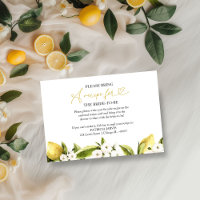 Lemon Bridal Shower Recipe Request