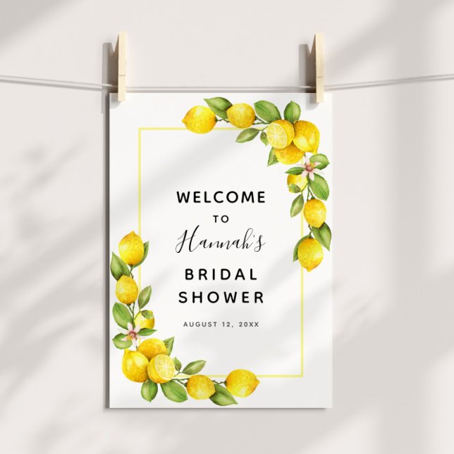 Lemon Bridal Shower Welcome Sign (Creator Uploaded)