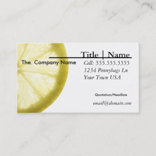 Lemon Business Card