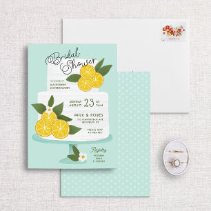 Lemon Cake Bridal Shower Invitation