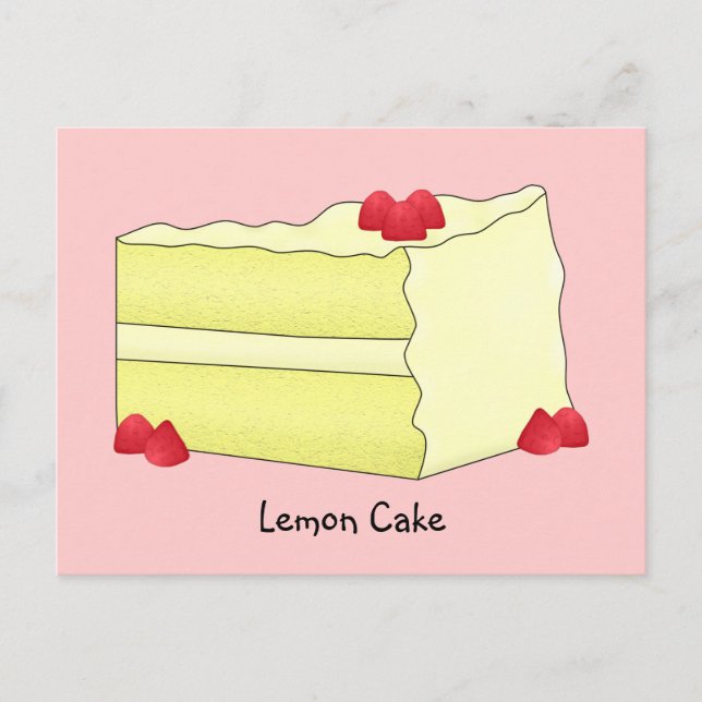 Lemon Cake Recipe Card (Front)
