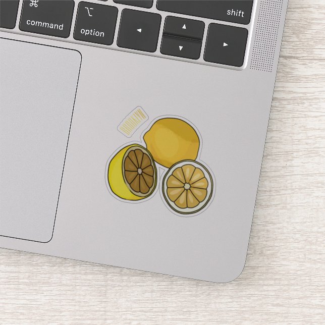 Lemon cartoon illustration (Detail)